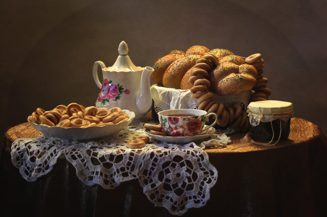 Обои картинки фото еда, хлеб,  выпечка, выпечка, натюрморт