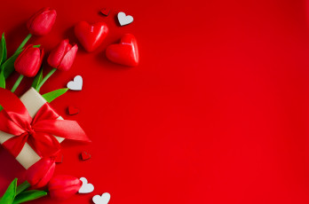 Картинка праздничные день+святого+валентина +сердечки +любовь день влюбленых сердечки цветы фон