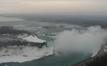 Картинка природа водопады водопад река зима