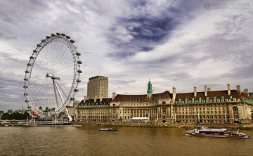 Картинка города лондон+ великобритания здание вода дом город