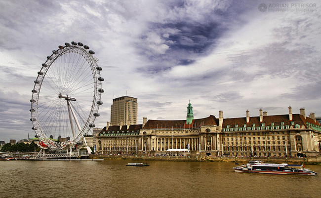 Обои картинки фото города, лондон , великобритания, здание, вода, дом, город