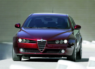 Картинка alfa+romeo+159 автомобили alfa+romeo вишневый