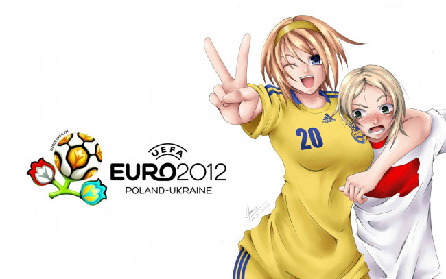 Обои картинки фото спорт, логотипы, турниров, euro, 2012