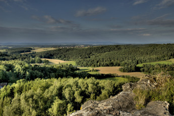 Картинка германия бавария природа пейзажи поля лес луга