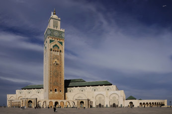 Картинка moschea di hassan ii casablanca marocco города мечети медресе мечеть хассана касабланка марокко
