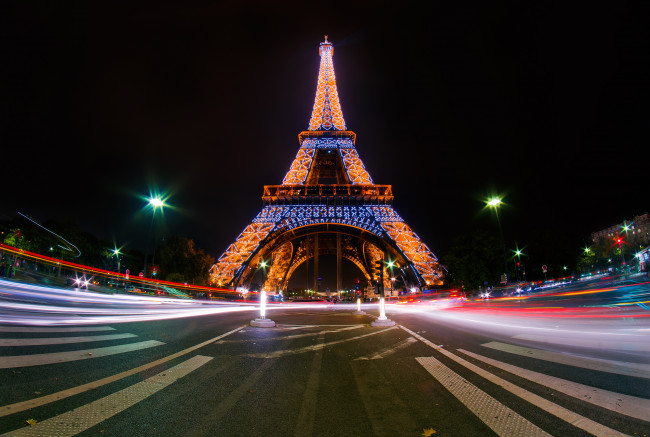 Обои картинки фото города, париж, франция, иллюминация