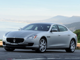 Картинка автомобили maserati 2014г quattroporte au-spec серый