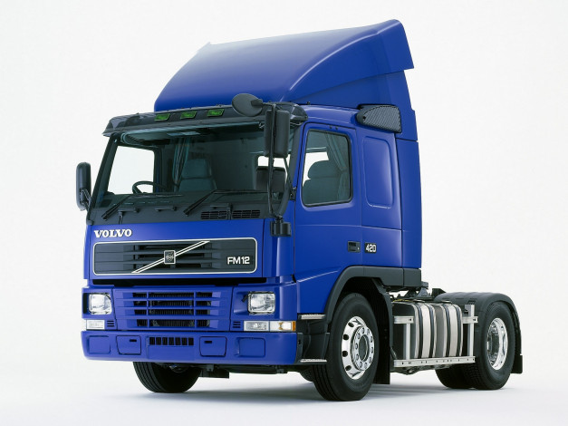 Обои картинки фото автомобили, volvo trucks, fm12, синий, uk-spec, 4x2, volvo