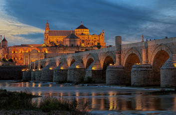 Картинка mezquita+de+c& 243 rdoba города -+мосты река мост