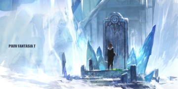 Картинка аниме pixiv+fantasia лёд трон арт swd3e2 pixiv fantasia силуэт