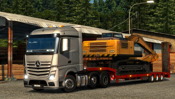 Картинка автомобили mercedes+trucks грузовик тяжелый тягач седельный