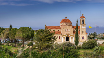обоя agios raphael church, cyprus, города, - православные церкви,  монастыри, agios, raphael, church