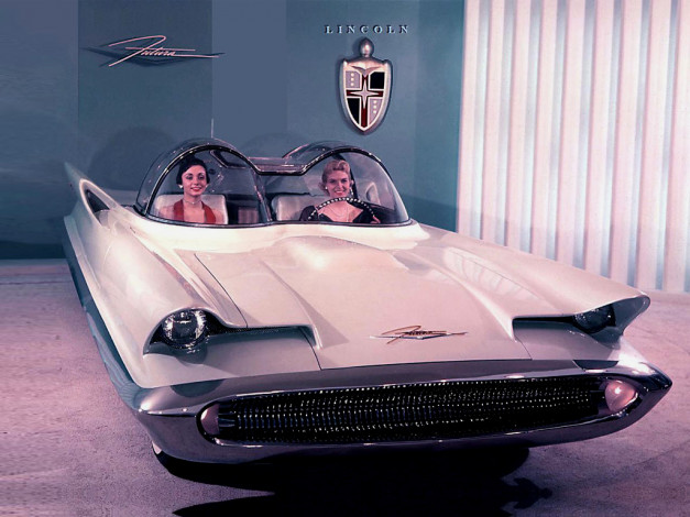 Обои картинки фото 1955, lincoln, futura, автомобили