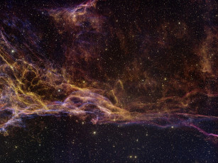 Картинка туманность вуаль космос галактики туманности