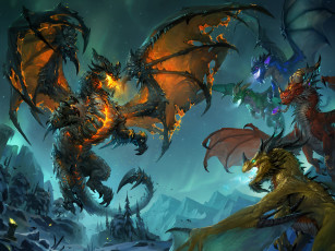 Картинка world of warcraft trading card game видео игры battle the aspects драконы