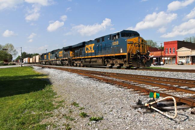 Обои картинки фото техника, поезда, состав, локомотив, рельсы, железная, дорога