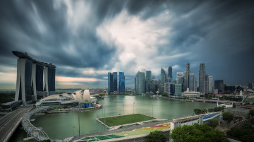 Картинка singapore+city города сингапур+ сингапур деловой центр