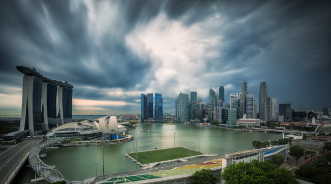 Обои картинки фото singapore city, города, сингапур , сингапур, деловой, центр