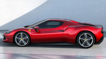 Картинка ferrari+296+gtb+2022 автомобили ferrari 296 gtb 2022