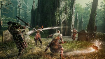 Картинка видео+игры hood +outlaws+&+legends бой магия лес здания