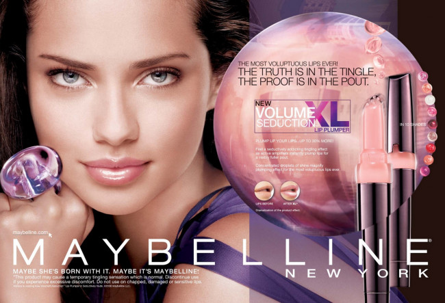 Обои картинки фото бренды, maybelline, помада, адриана, лима, перстень