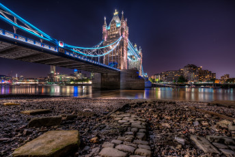 обоя города, лондон, великобритания, tower, bridge