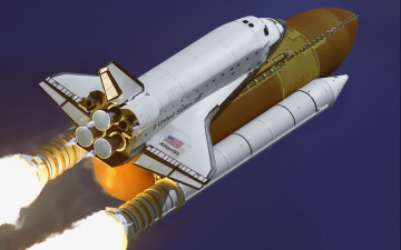 Картинка space shuttle atlantis космос космические корабли станции носитель старт атлантис