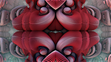 Картинка 3д+графика фракталы+ fractal цвета узор фон