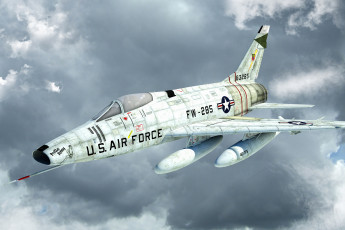 Картинка авиация 3д рисованые v-graphic самолет полет облака