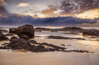 Картинка природа побережье берег небо камни море