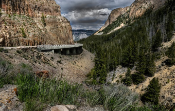 Картинка природа дороги шоссе скалы