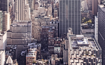 Картинка города нью-йорк+ сша панорама здания дома
