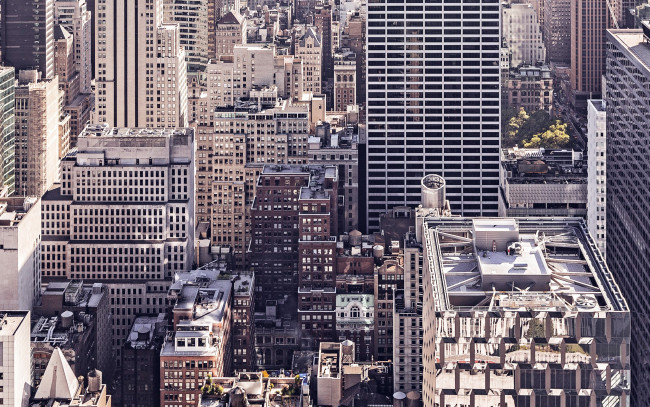 Обои картинки фото города, нью-йорк , сша, панорама, здания, дома