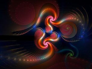 Картинка 3д графика fractal фракталы фрактал узор цвета