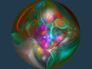 Картинка игра цвета 3д графика fractal фракталы фрактал узор