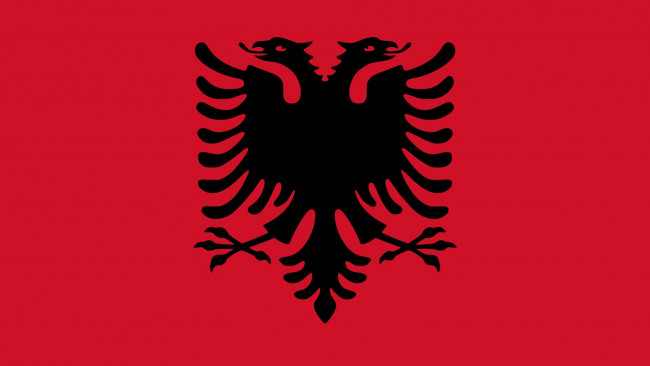 Обои картинки фото албания, разное, флаги, гербы, красный, двуглавый, орел