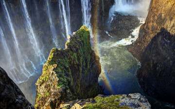 обоя victoria, falls, zimbabwe, природа, водопады