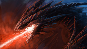Картинка фэнтези драконы дракон огонь