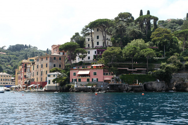 Обои картинки фото portofino, италия, города, амальфийское, лигурийское, побережье, горы, дома, море