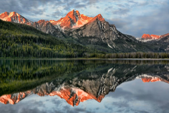 Картинка природа реки озера отражение облака река лес горы