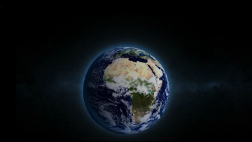 Картинка космос земля темнота свет голубая планета мир терра