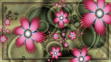 Картинка 3д+графика цветы+ flowers цветы лепестки фон