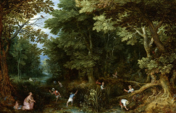 Картинка рисованное живопись Ян брейгель старший картина латона и крестьяне мифология