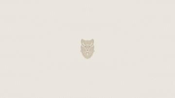 Картинка рисованное минимализм взгляд фон волк