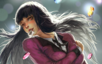 Картинка аниме kakegurui девушка