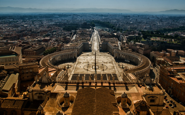Обои картинки фото san pietro in vaticano, города, рим,  ватикан , италия, простор