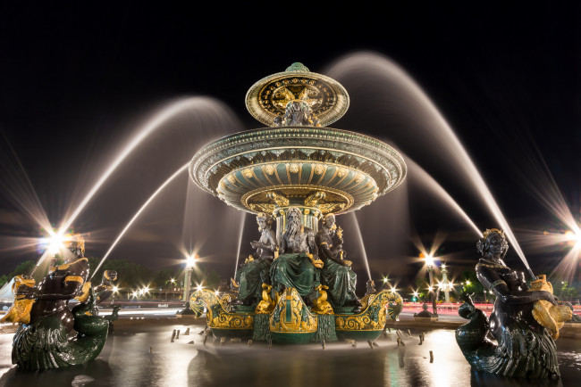 Обои картинки фото fontaine place de la concorde, города, - фонтаны, фонтан