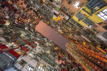 Картинка города гонконг+ китай ваньчай wan chai hong kong гонконг дома здания окна