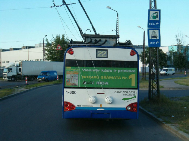 Обои картинки фото рижскй, троллейбус, техника, троллейбусы