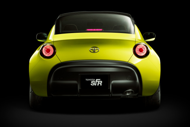 Обои картинки фото автомобили, toyota, s-fr, concept, желтый, 2015г